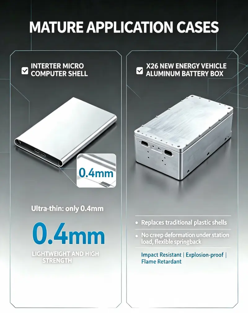 Boîtier de batterie en aluminium haute résistance pour les nouvelles applications énergétiques